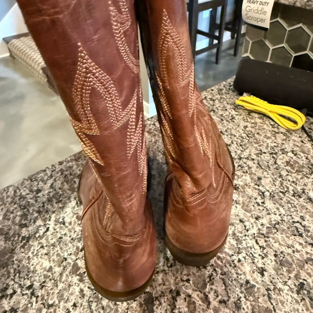 Idyllwind Brown Cowboy Boots Size 9.5 - Picture 4 of 6